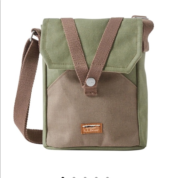 L.L. Bean Handbags - LL Bean Canvas Utility Crossbody bag purse NWT